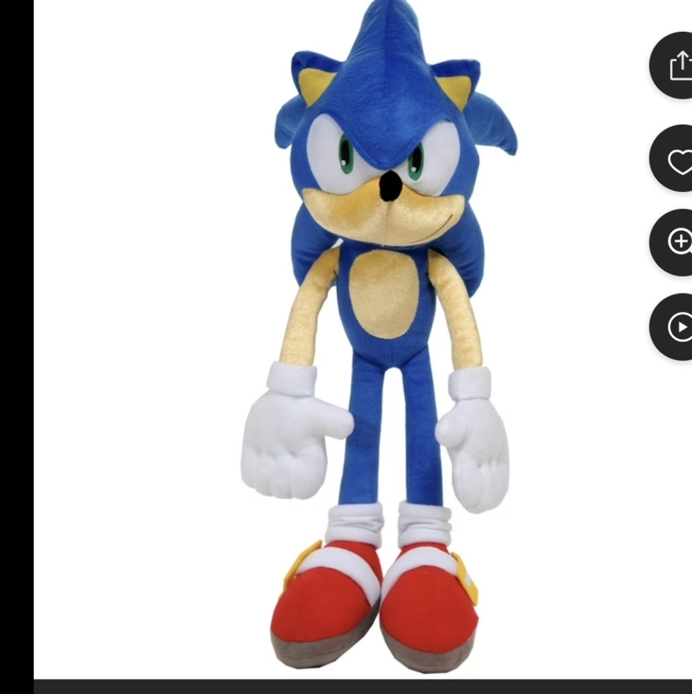 NWT Sonic Kids Bedding Plush Cuddle and Decorative Pillow Buddy Sega